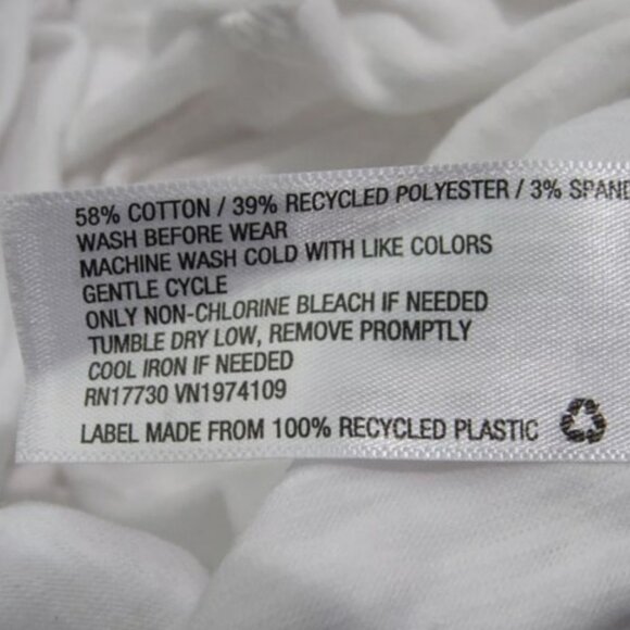 Universal Thread goods co. white ruched tank top size L - Picture 6 of 6